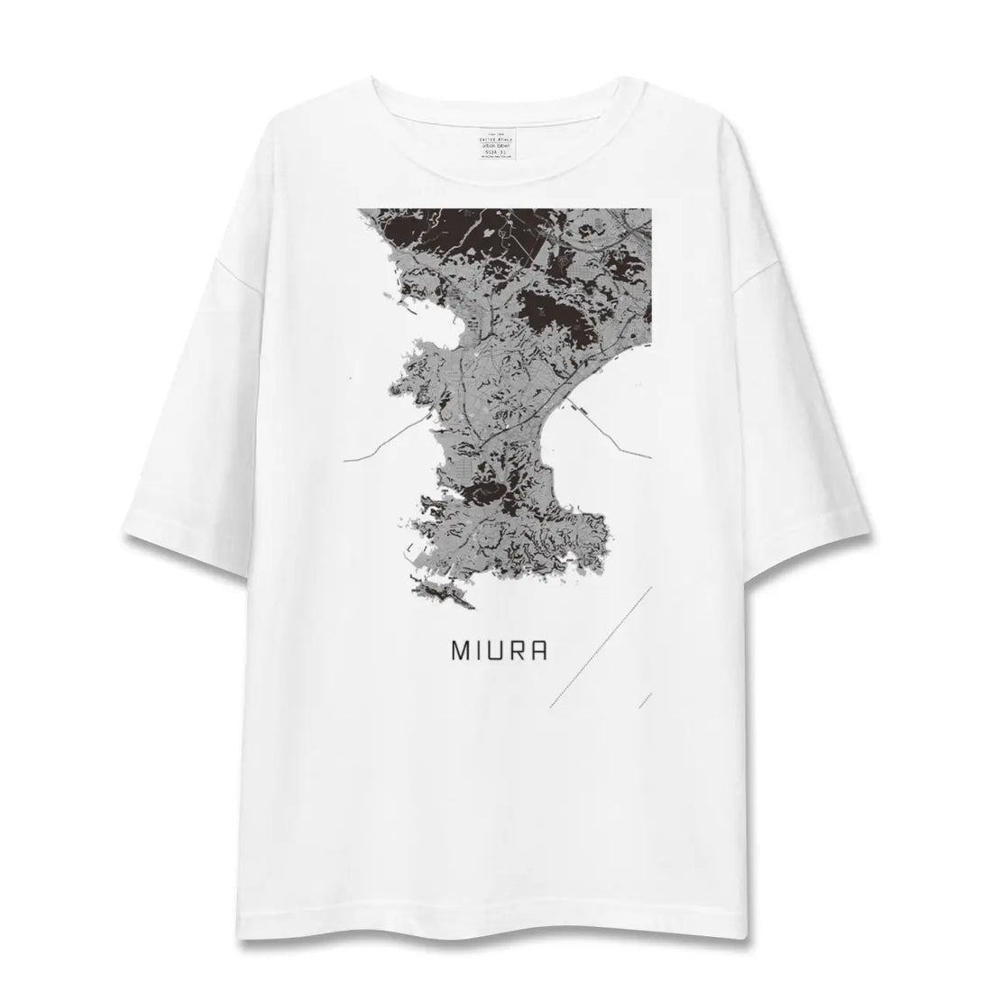 【三浦(神奈川県)】地図柄ビッグシルエットTシャツ