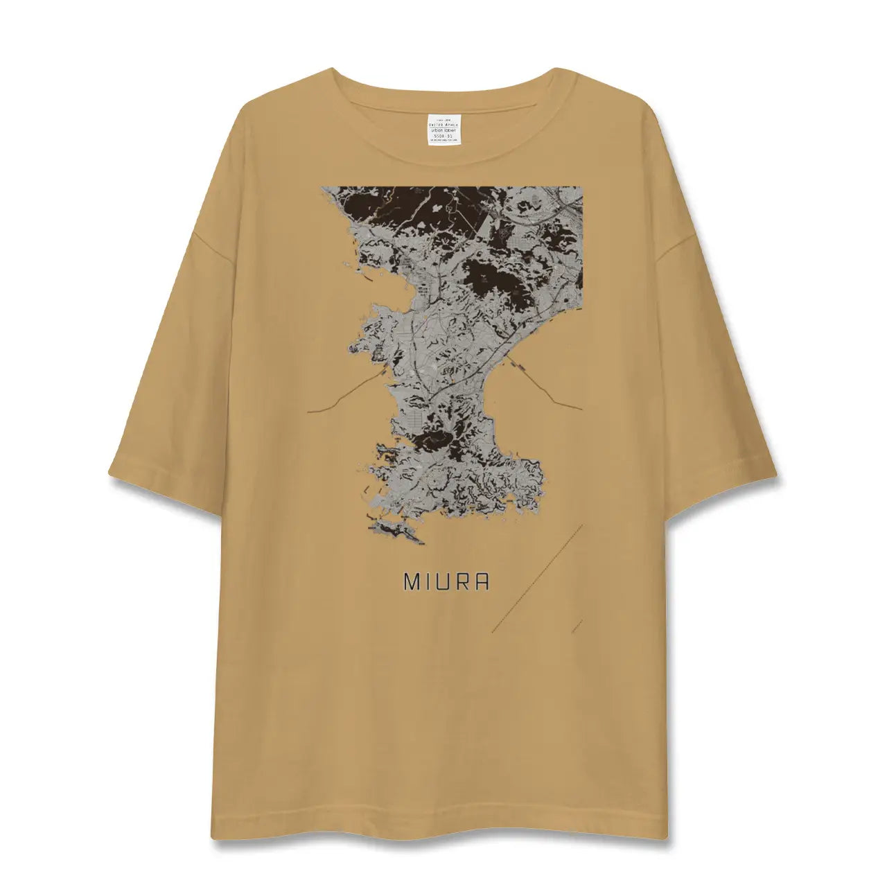 【三浦(神奈川県)】地図柄ビッグシルエットTシャツ