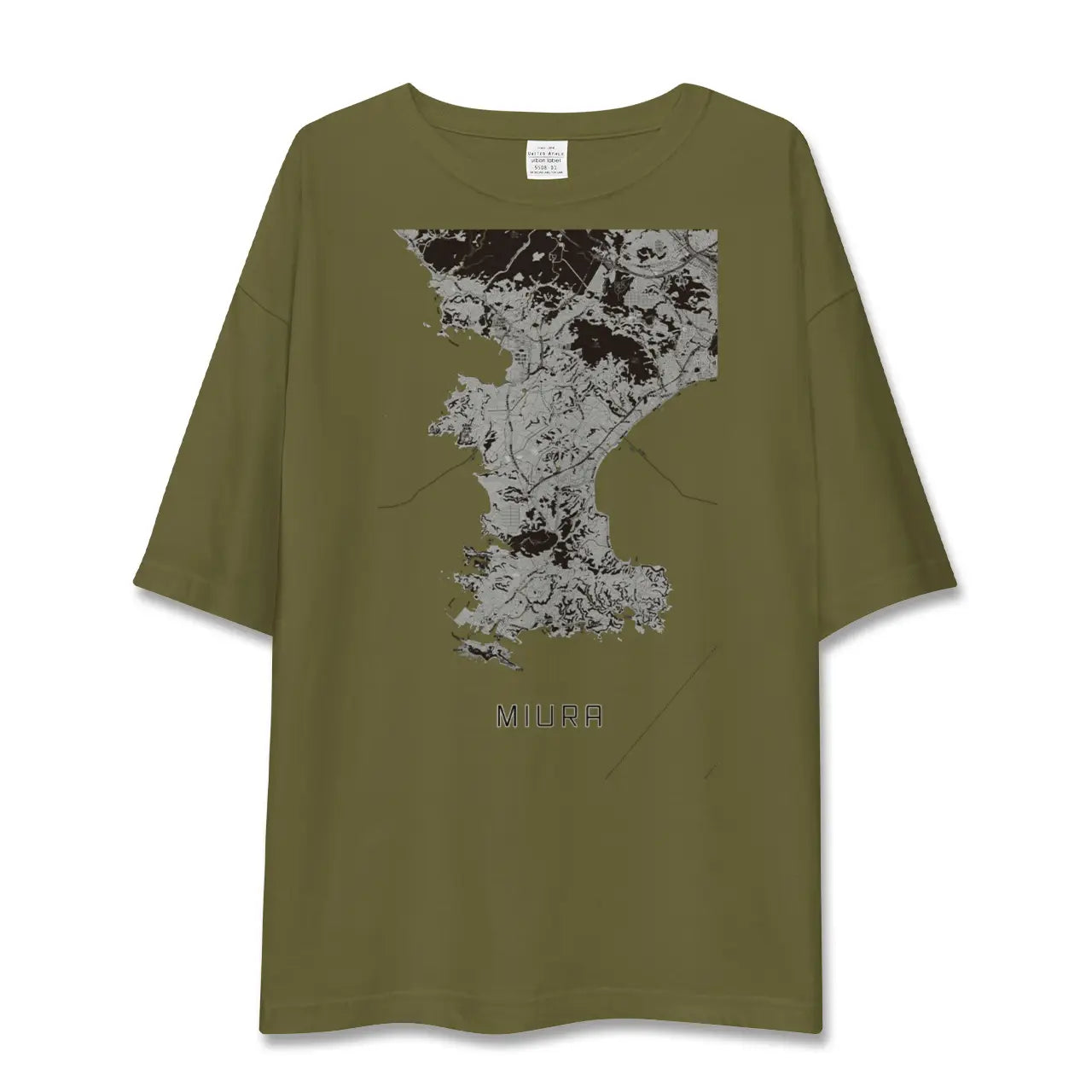【三浦(神奈川県)】地図柄ビッグシルエットTシャツ