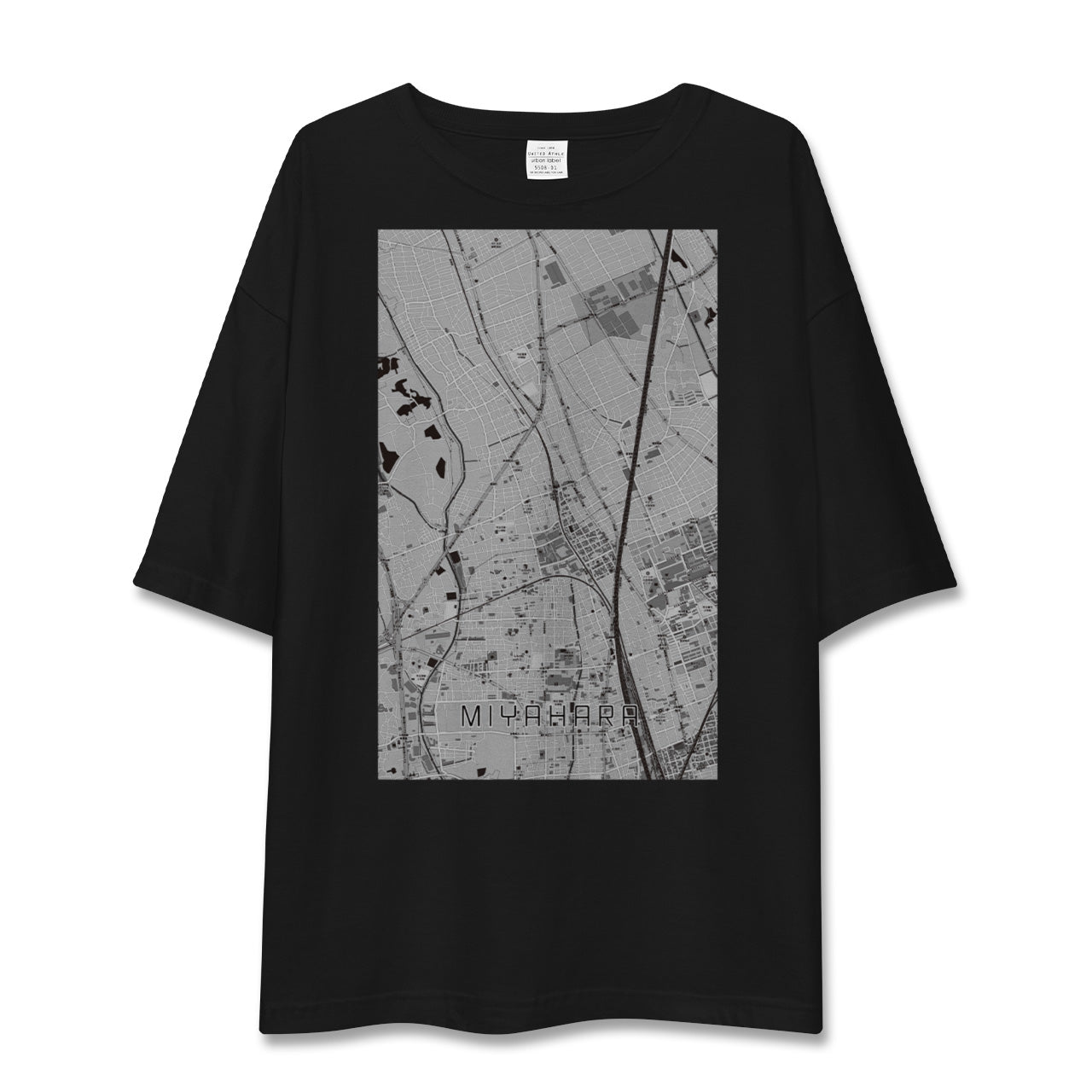 【宮原(埼玉県)】地図柄ビッグシルエットTシャツ