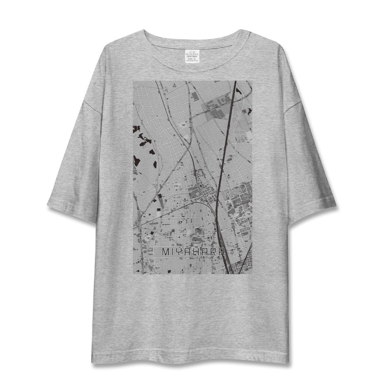 【宮原(埼玉県)】地図柄ビッグシルエットTシャツ
