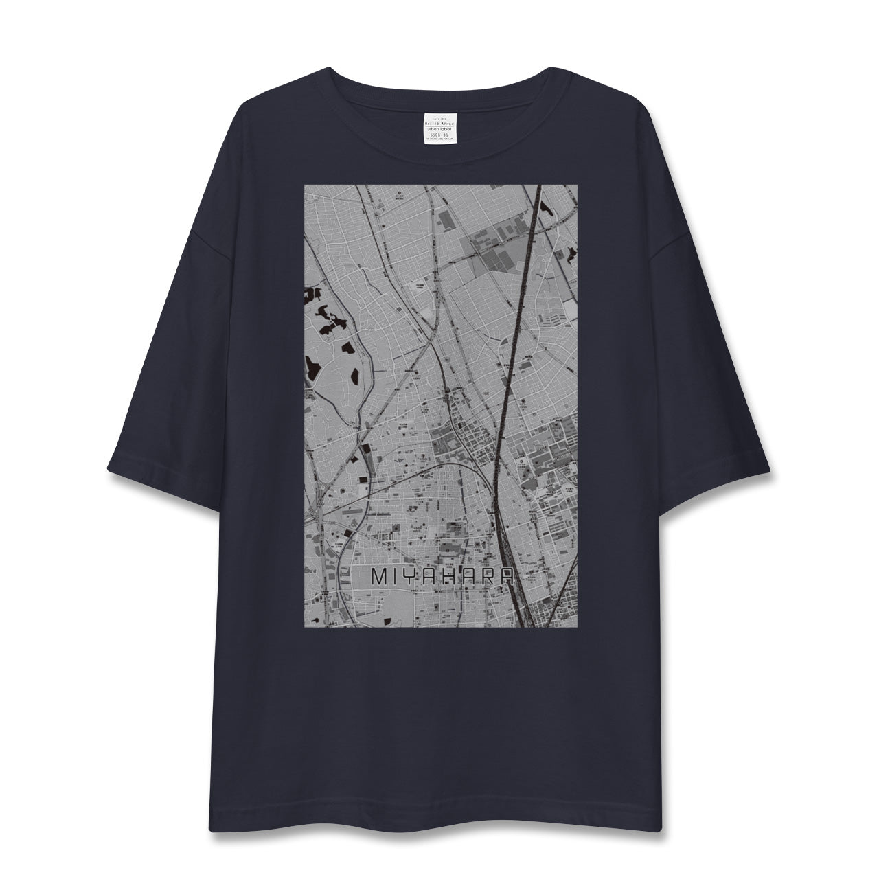 【宮原(埼玉県)】地図柄ビッグシルエットTシャツ