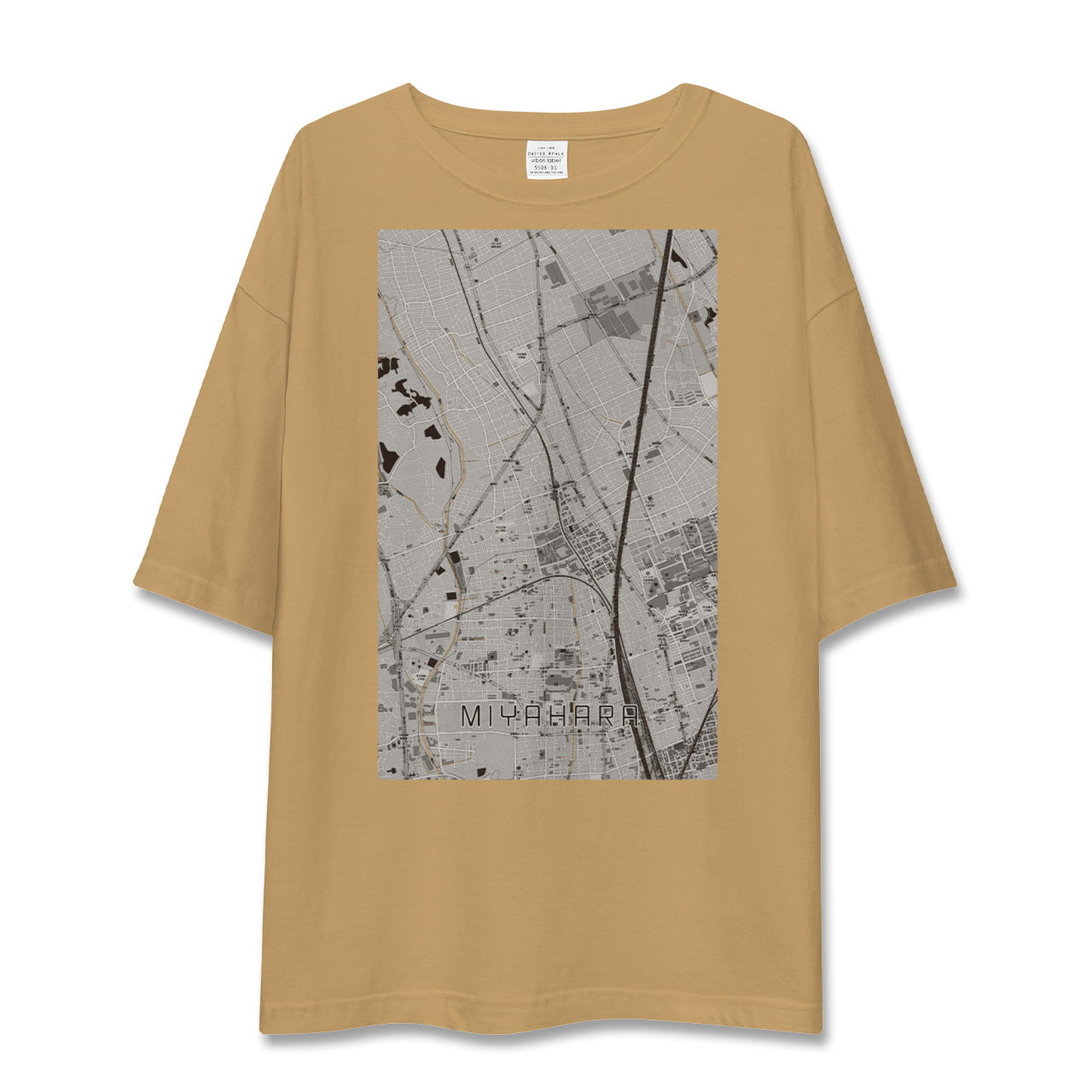【宮原(埼玉県)】地図柄ビッグシルエットTシャツ