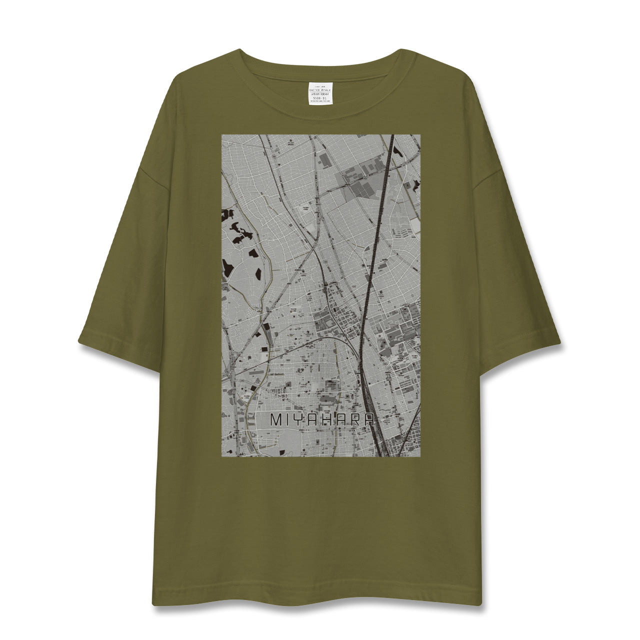 【宮原(埼玉県)】地図柄ビッグシルエットTシャツ