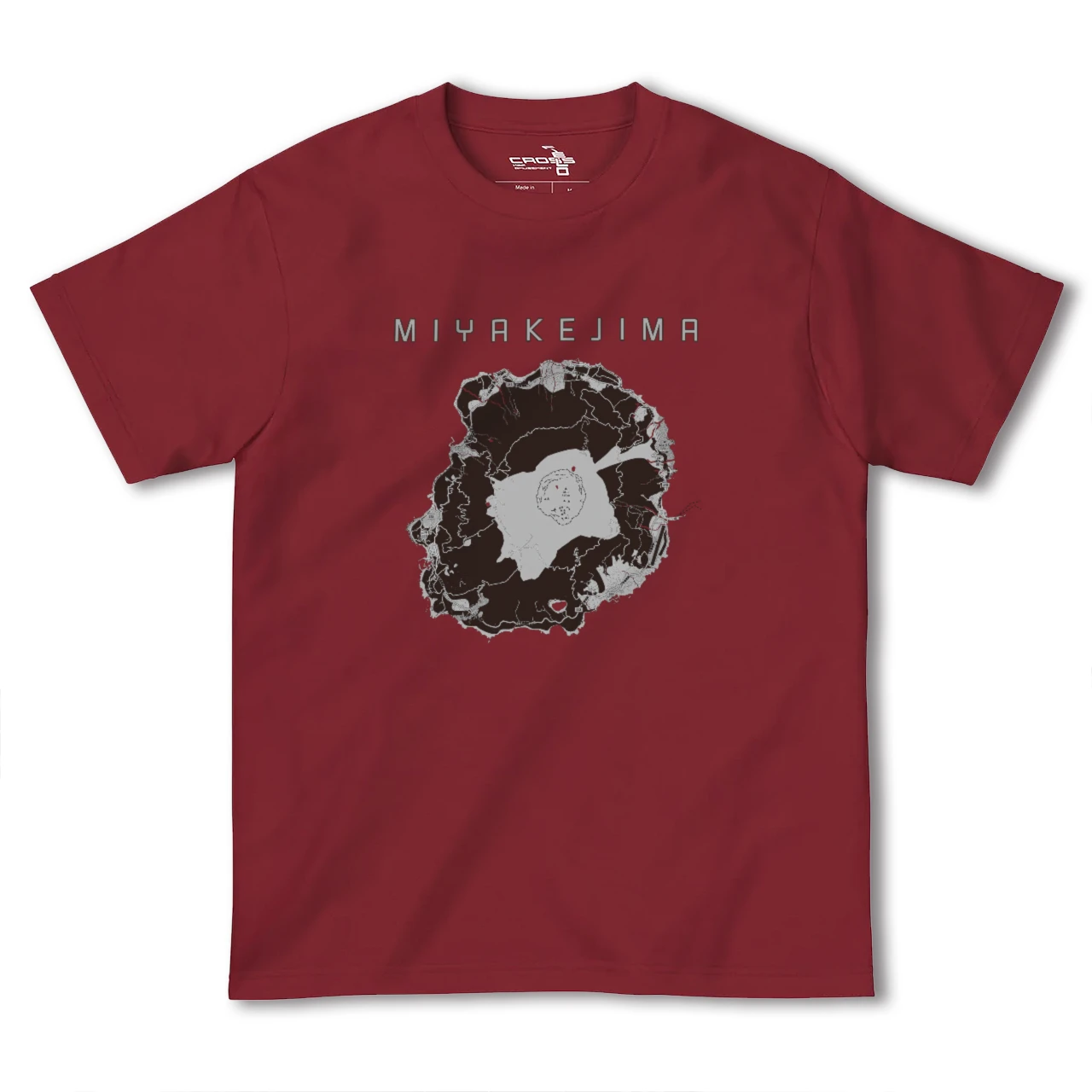 【三宅島(東京都)】地図柄ヘビーウェイトTシャツ