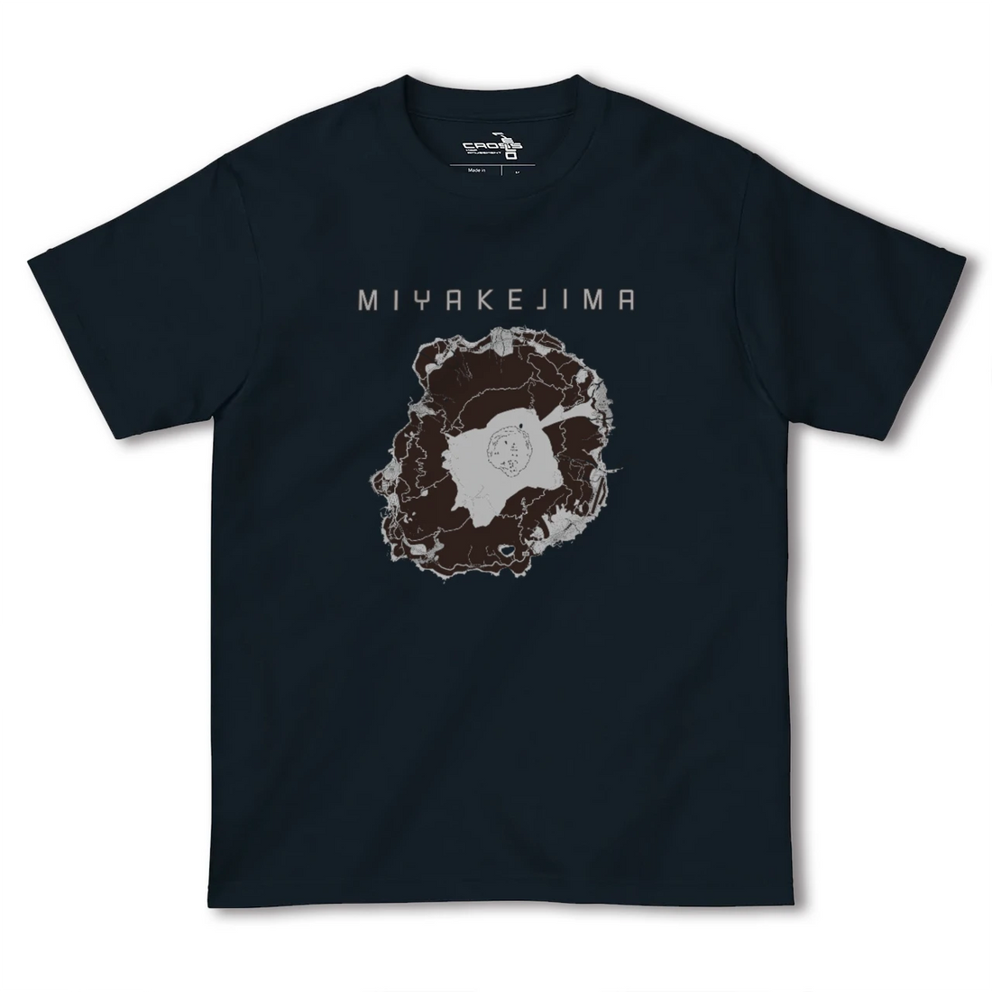 【三宅島(東京都)】地図柄ヘビーウェイトTシャツ