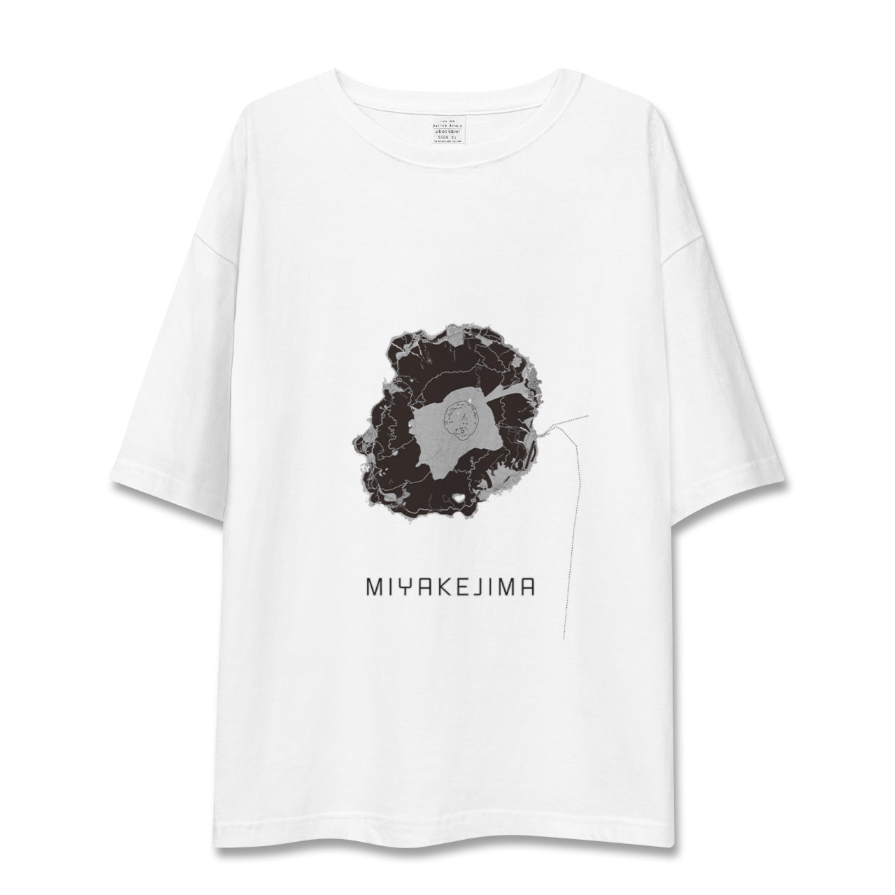 【三宅島(東京都)】地図柄ビッグシルエットTシャツ