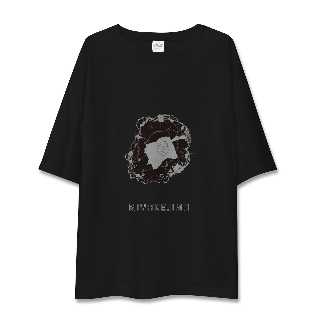 【三宅島(東京都)】地図柄ビッグシルエットTシャツ
