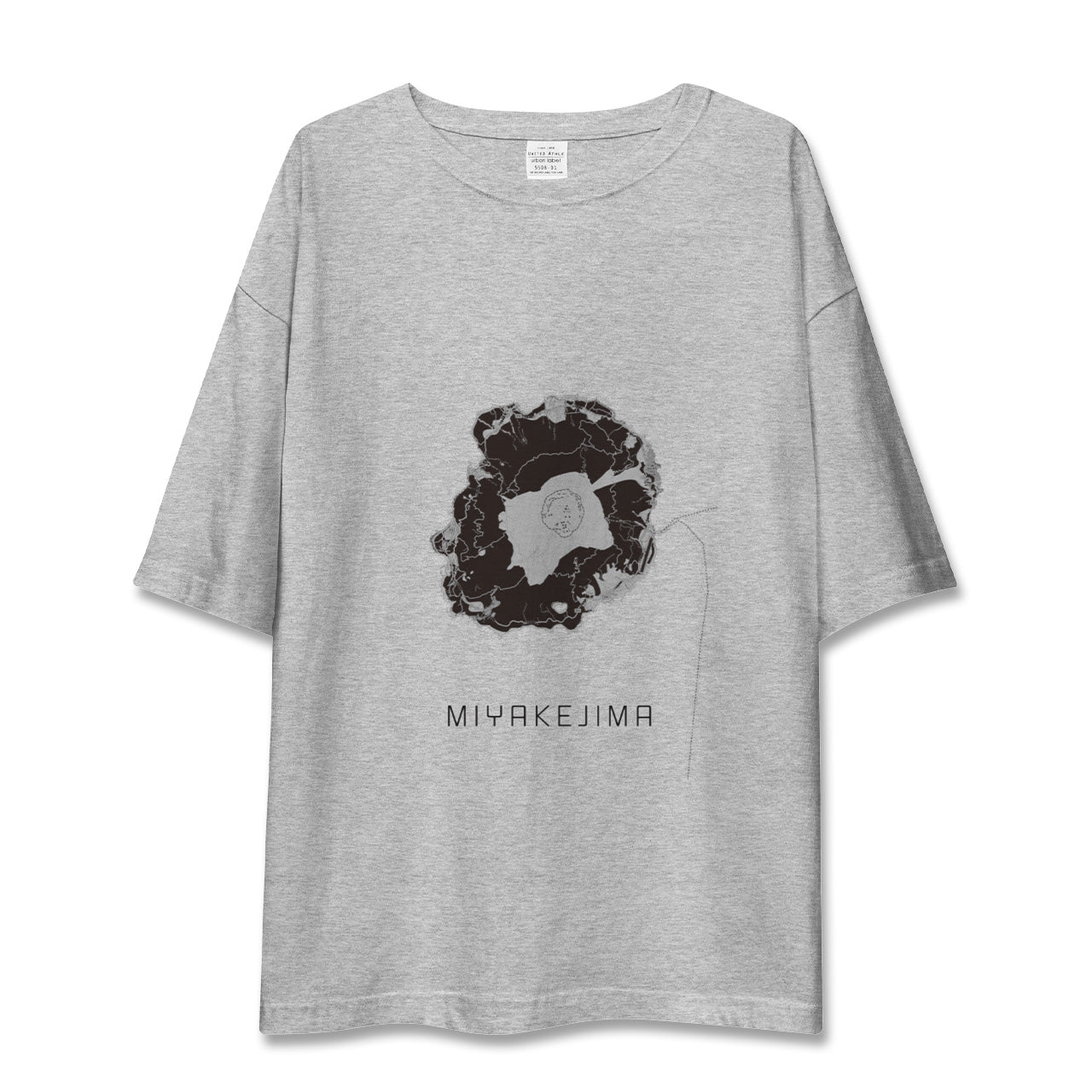 【三宅島(東京都)】地図柄ビッグシルエットTシャツ