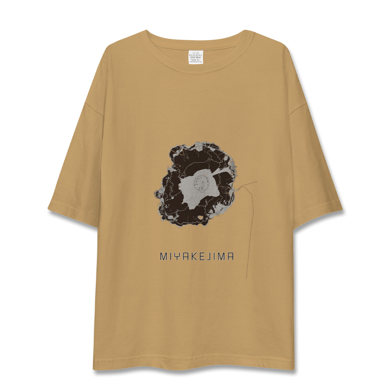【三宅島(東京都)】地図柄ビッグシルエットTシャツ