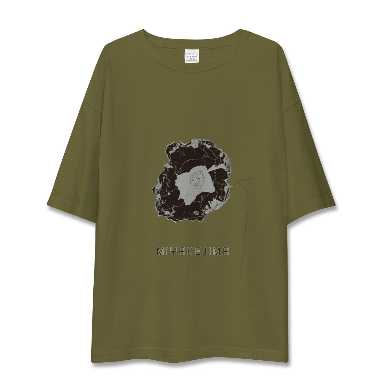 【三宅島(東京都)】地図柄ビッグシルエットTシャツ
