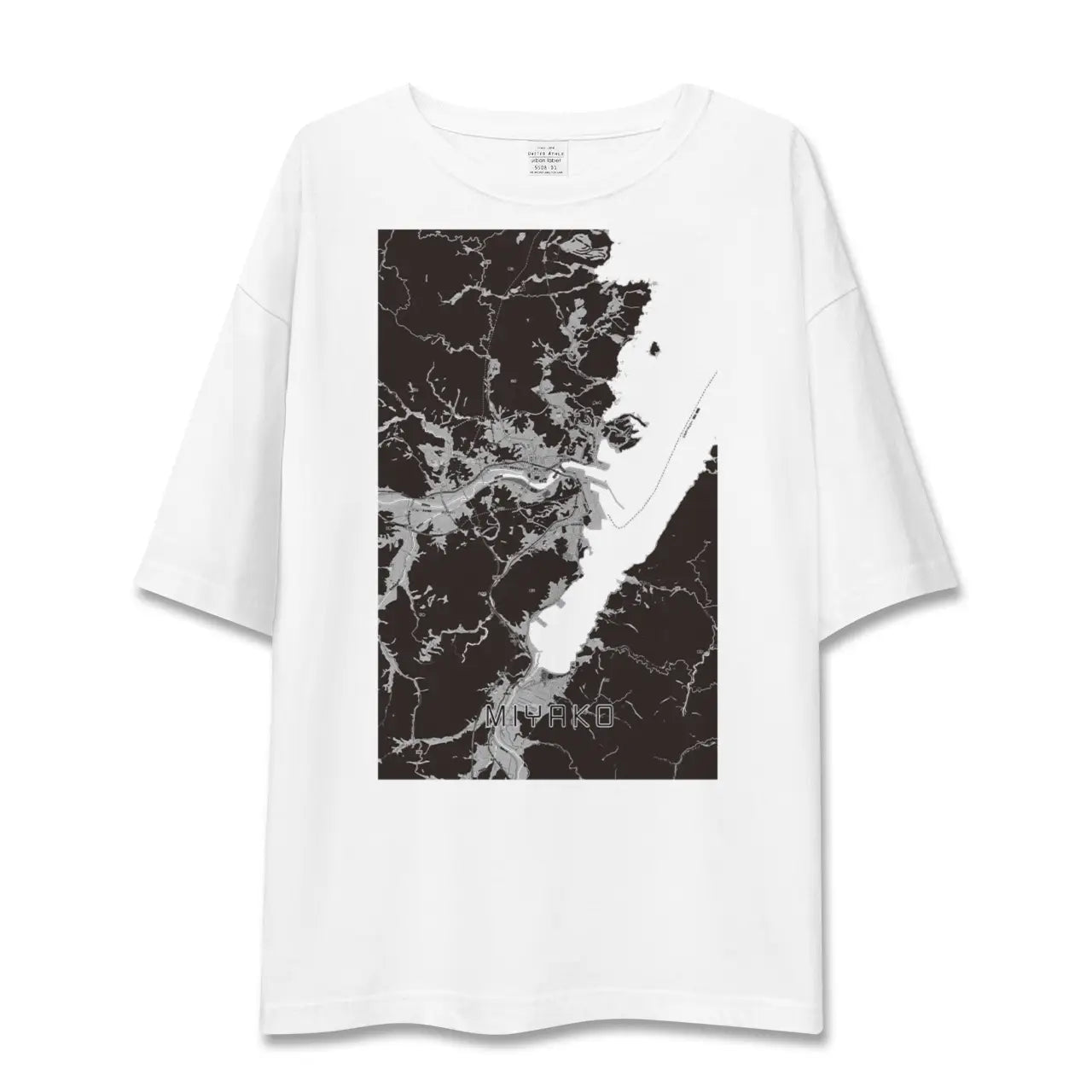 【宮古(岩手県)】地図柄ビッグシルエットTシャツ