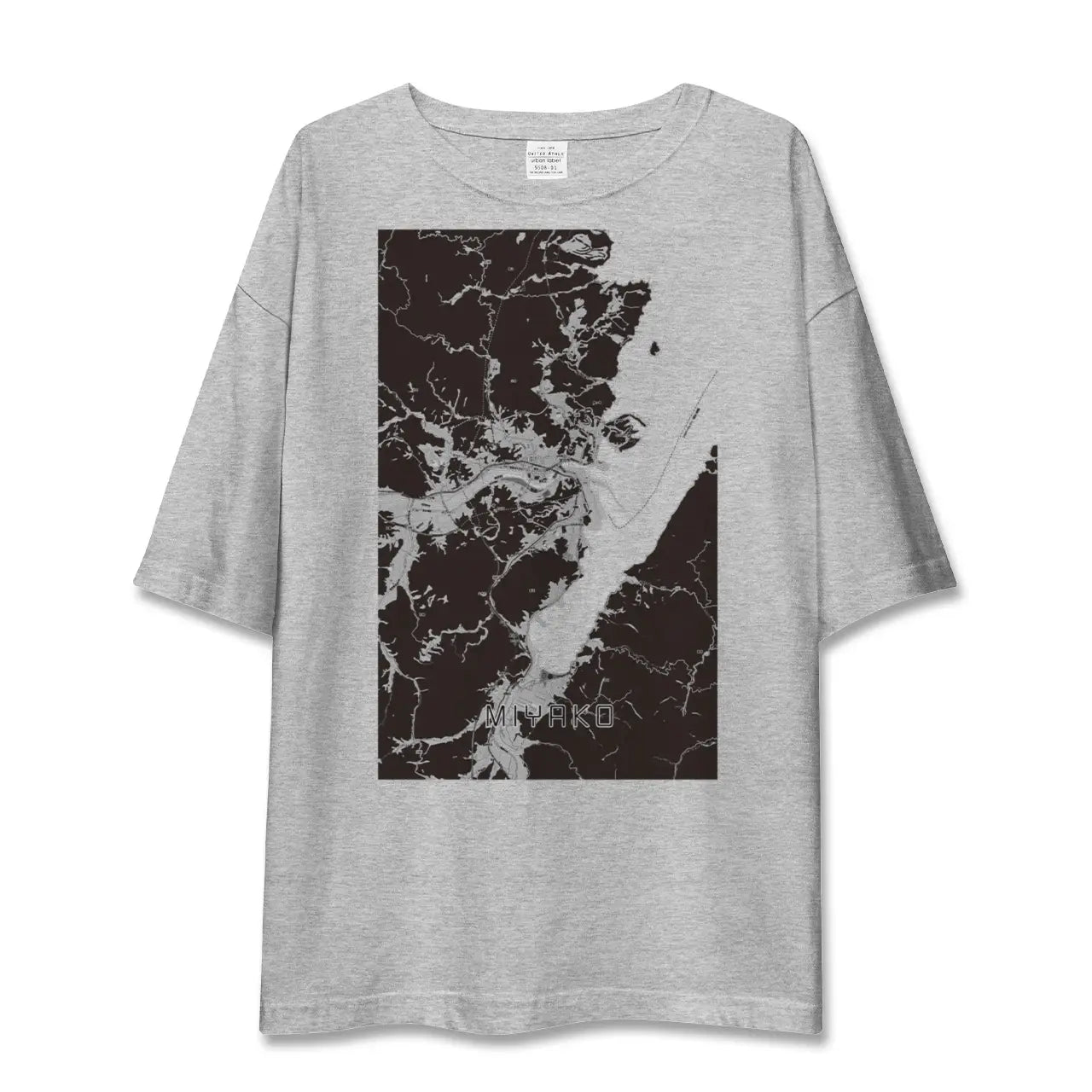 【宮古(岩手県)】地図柄ビッグシルエットTシャツ