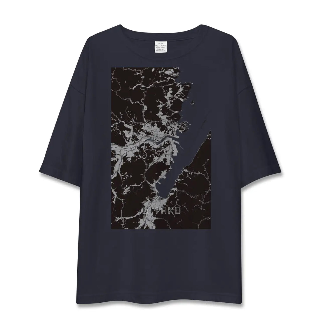 【宮古(岩手県)】地図柄ビッグシルエットTシャツ
