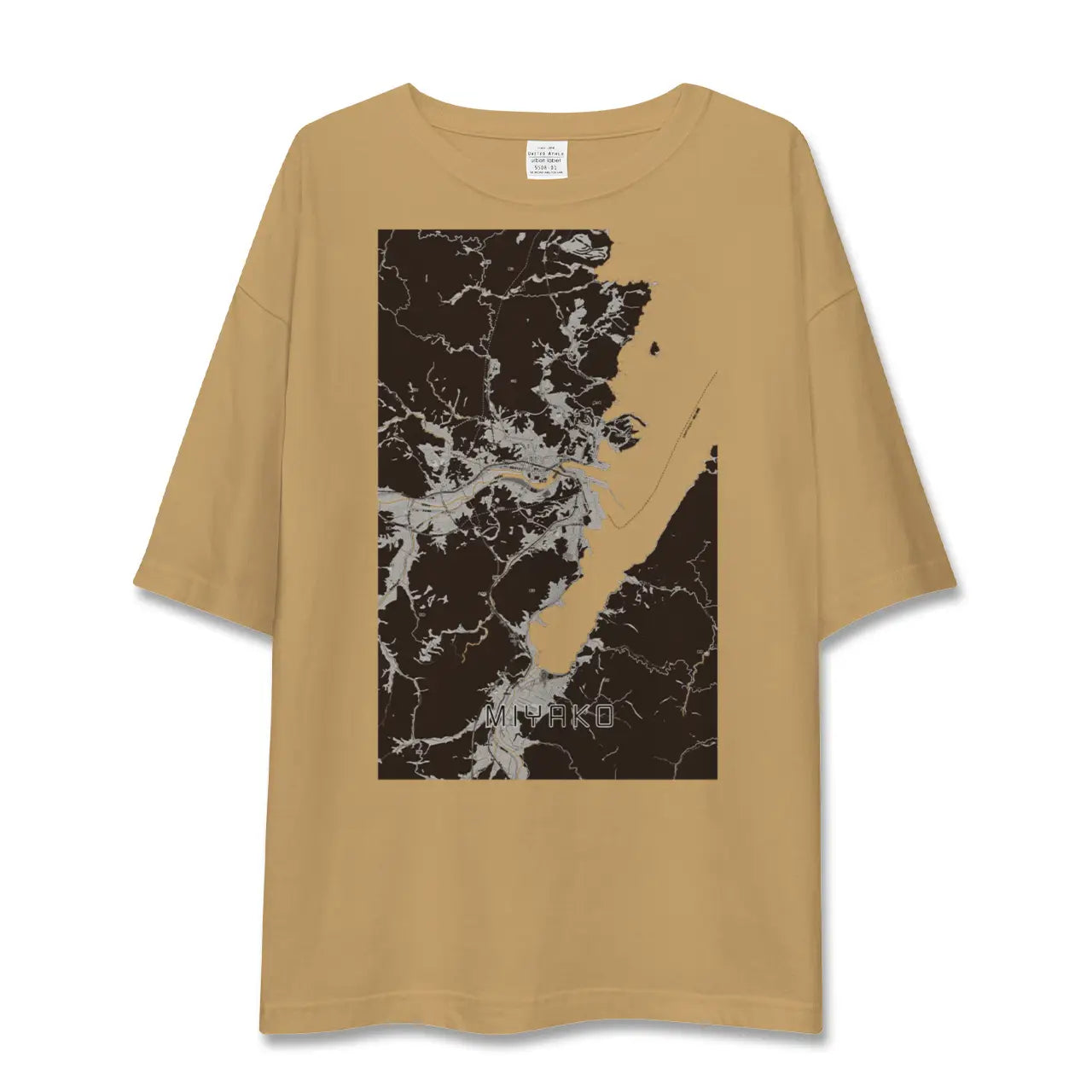 【宮古(岩手県)】地図柄ビッグシルエットTシャツ