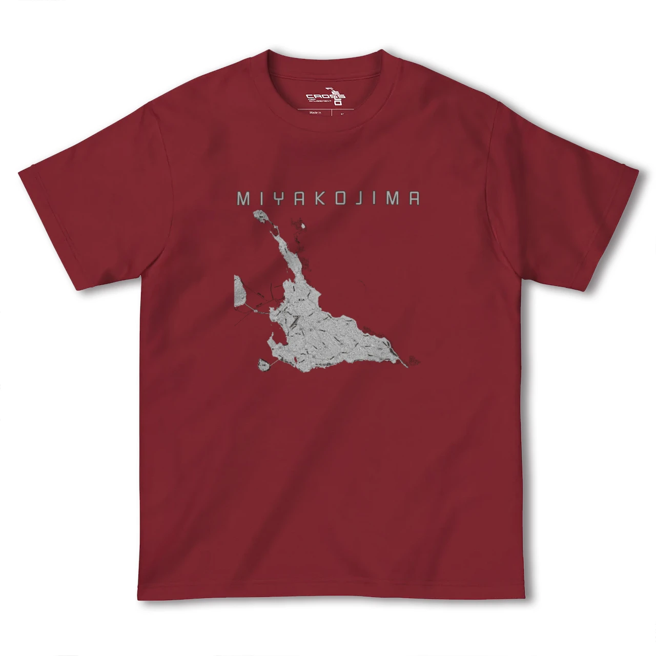 【宮古島(沖縄県)】地図柄ヘビーウェイトTシャツ