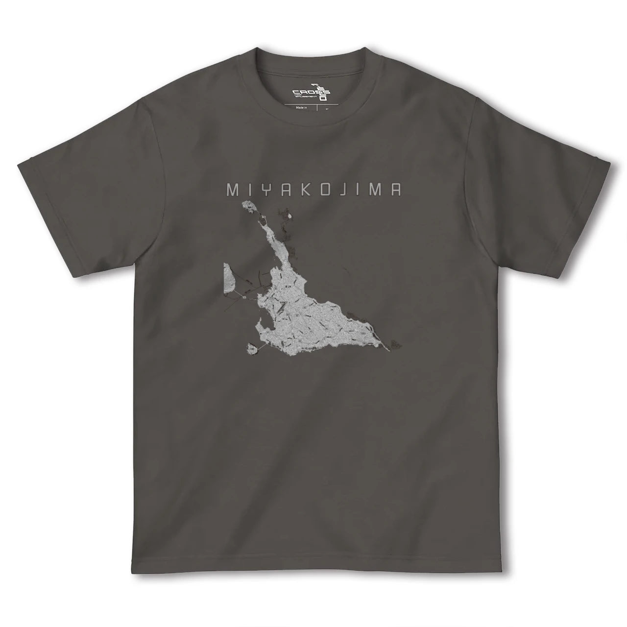 【宮古島(沖縄県)】地図柄ヘビーウェイトTシャツ