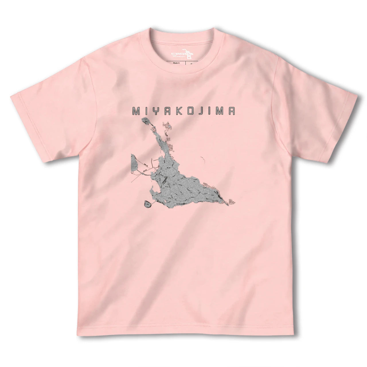 【宮古島(沖縄県)】地図柄ヘビーウェイトTシャツ