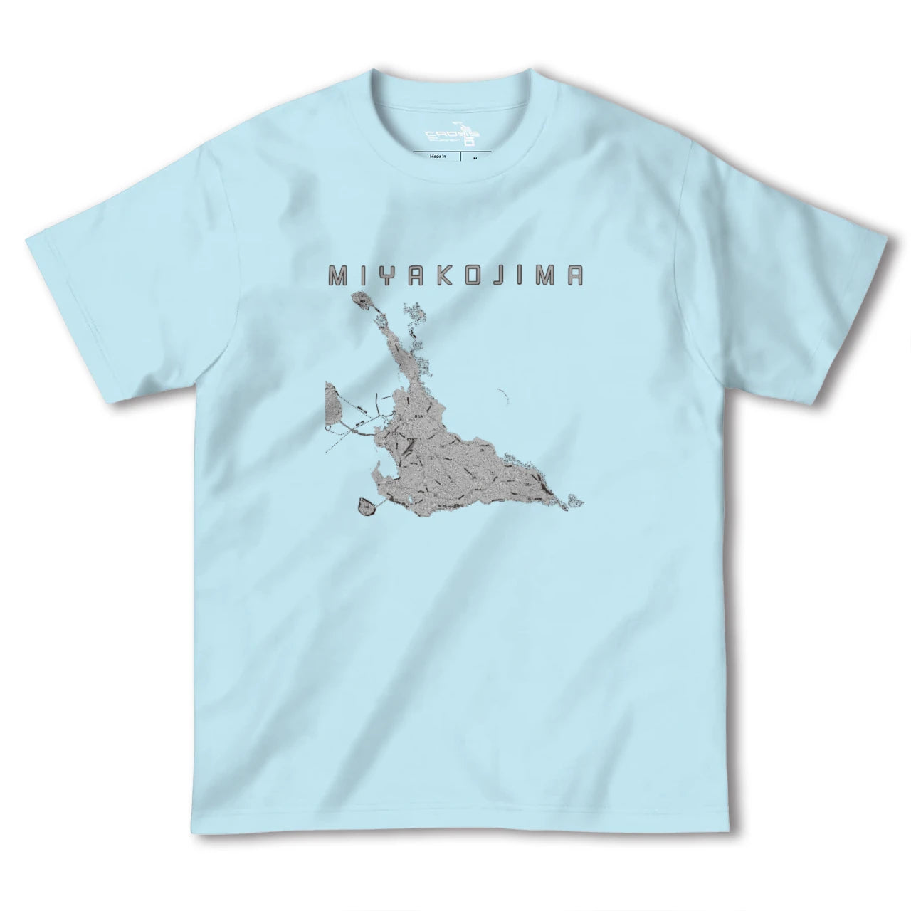 【宮古島(沖縄県)】地図柄ヘビーウェイトTシャツ