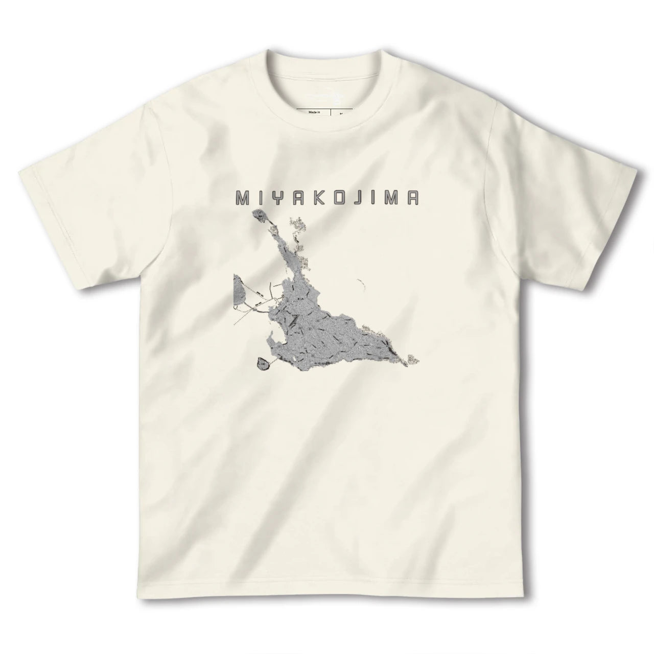 【宮古島(沖縄県)】地図柄ヘビーウェイトTシャツ
