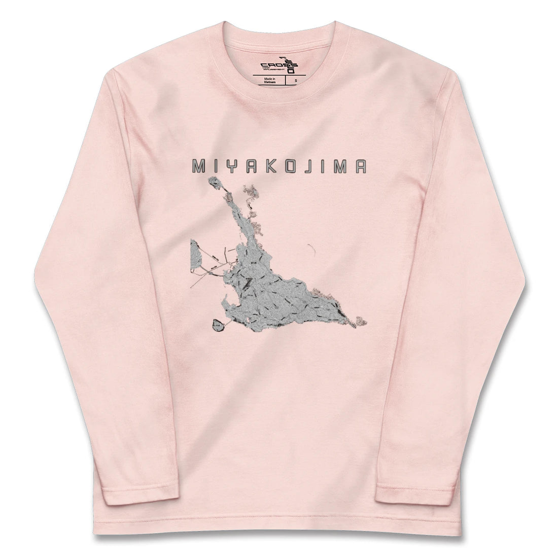 【宮古島(沖縄県)】地図柄ロングスリーブTシャツ