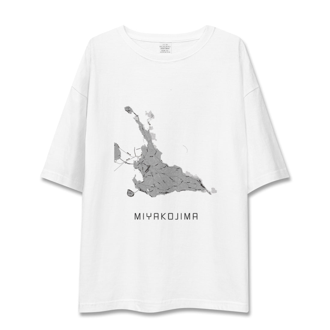 【宮古島(沖縄県)】地図柄ビッグシルエットTシャツ