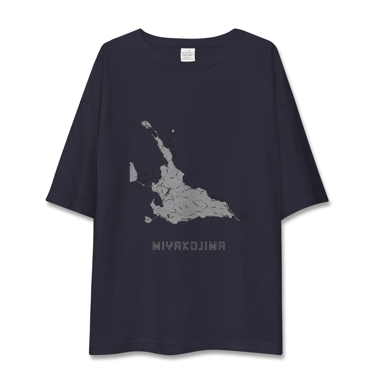 【宮古島(沖縄県)】地図柄ビッグシルエットTシャツ
