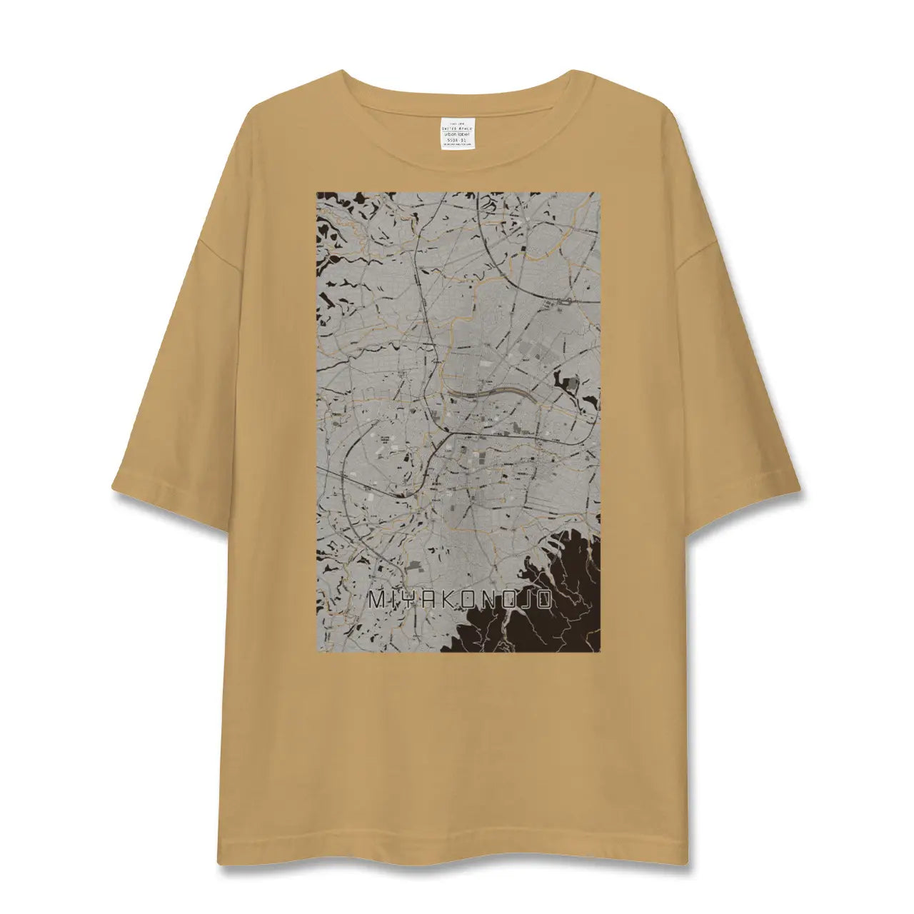 【都城(宮崎県)】地図柄ビッグシルエットTシャツ