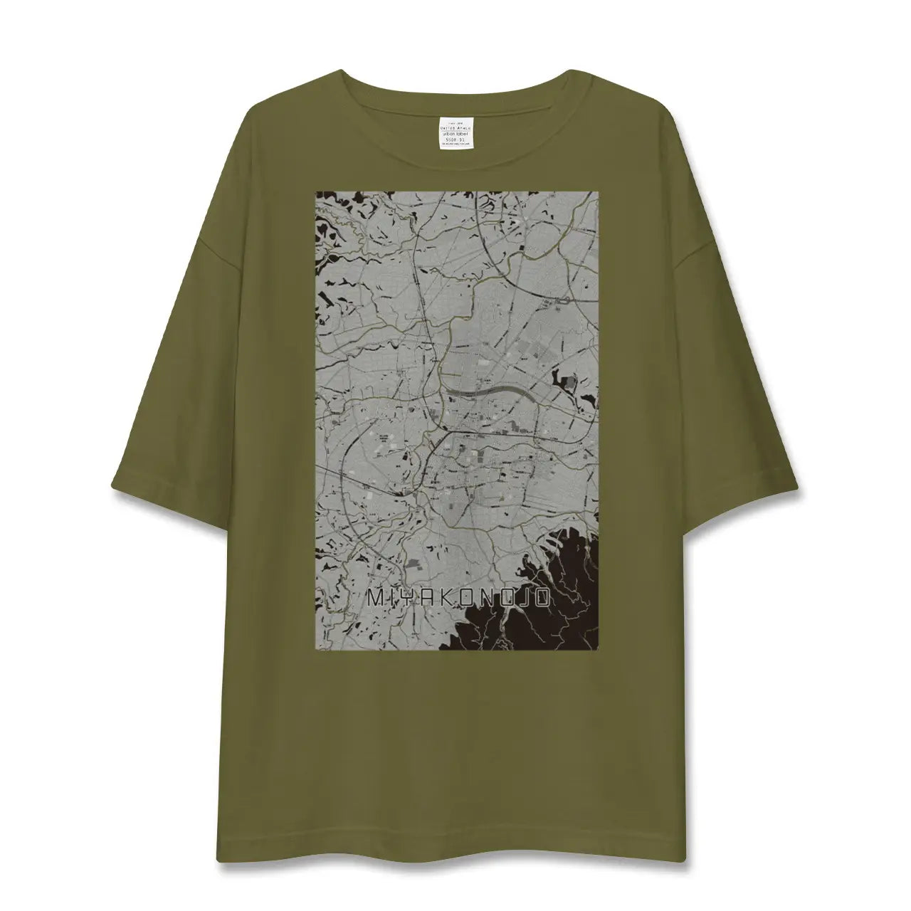 【都城(宮崎県)】地図柄ビッグシルエットTシャツ