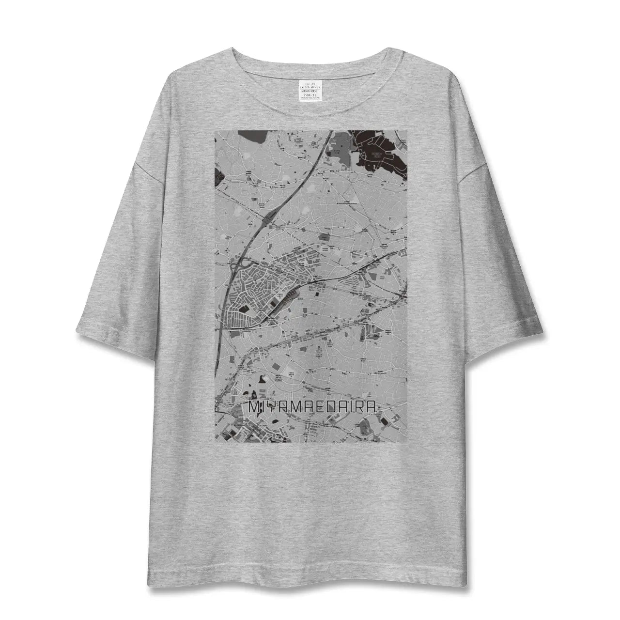 【宮前平(神奈川県)】地図柄ビッグシルエットTシャツ