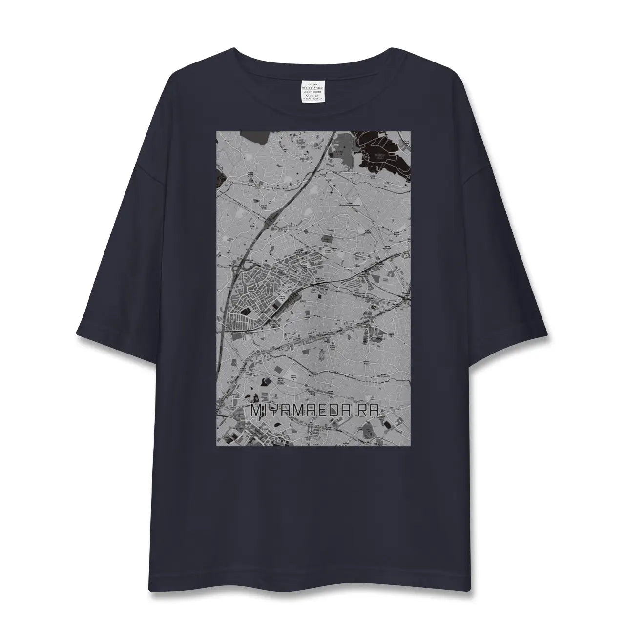 【宮前平(神奈川県)】地図柄ビッグシルエットTシャツ