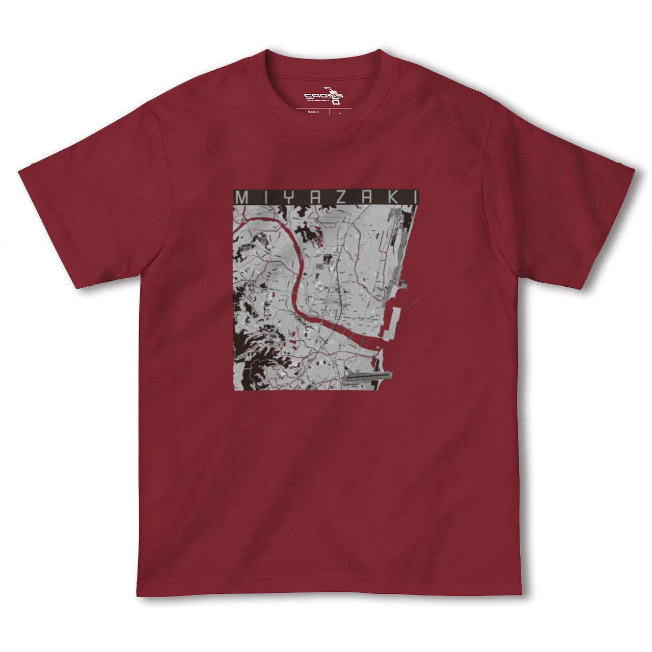 【宮崎2(宮崎県)】地図柄ヘビーウェイトTシャツ