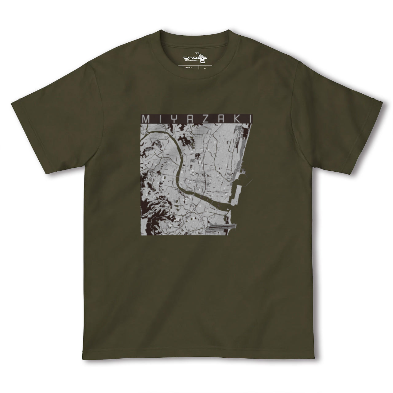 【宮崎2(宮崎県)】地図柄ヘビーウェイトTシャツ