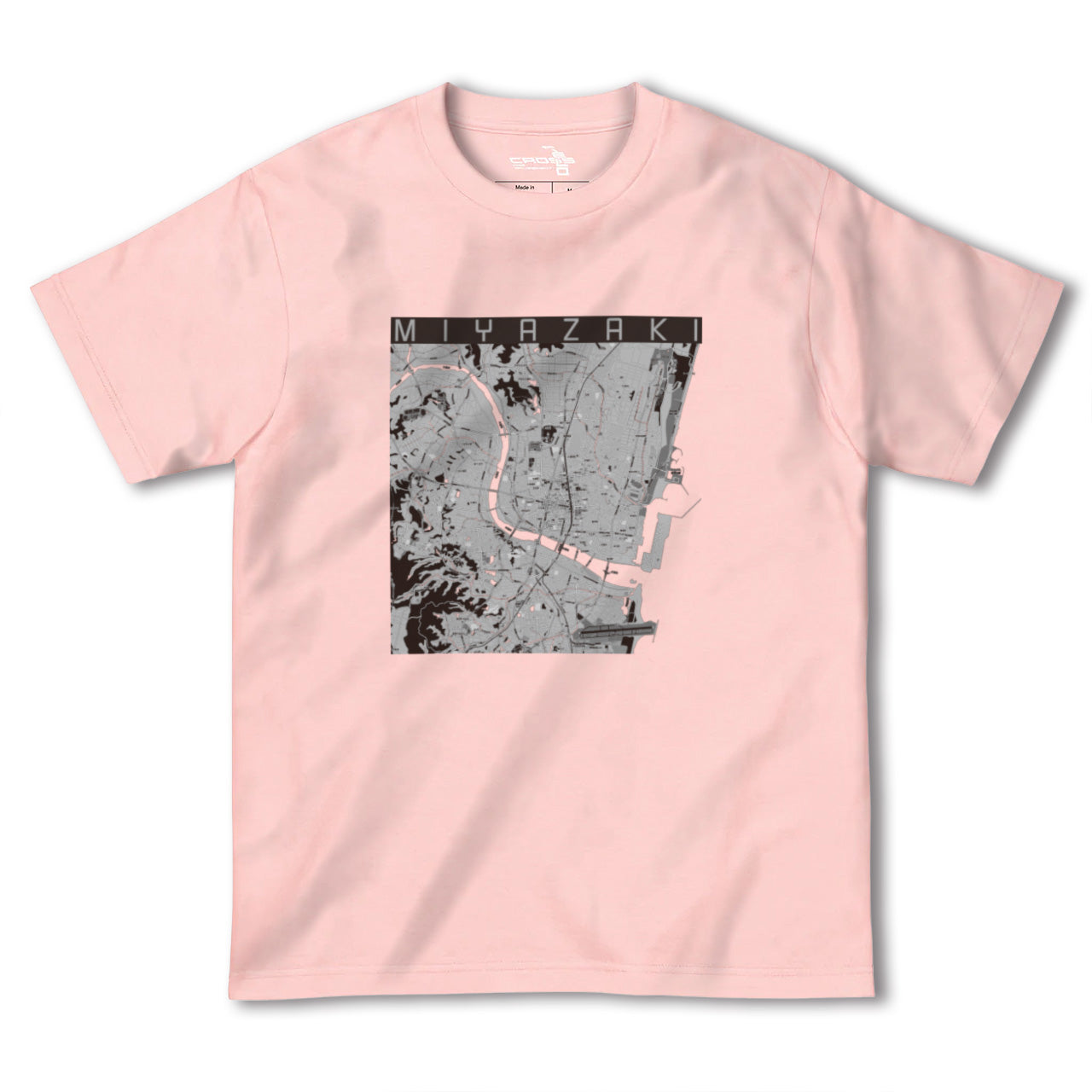 【宮崎2(宮崎県)】地図柄ヘビーウェイトTシャツ