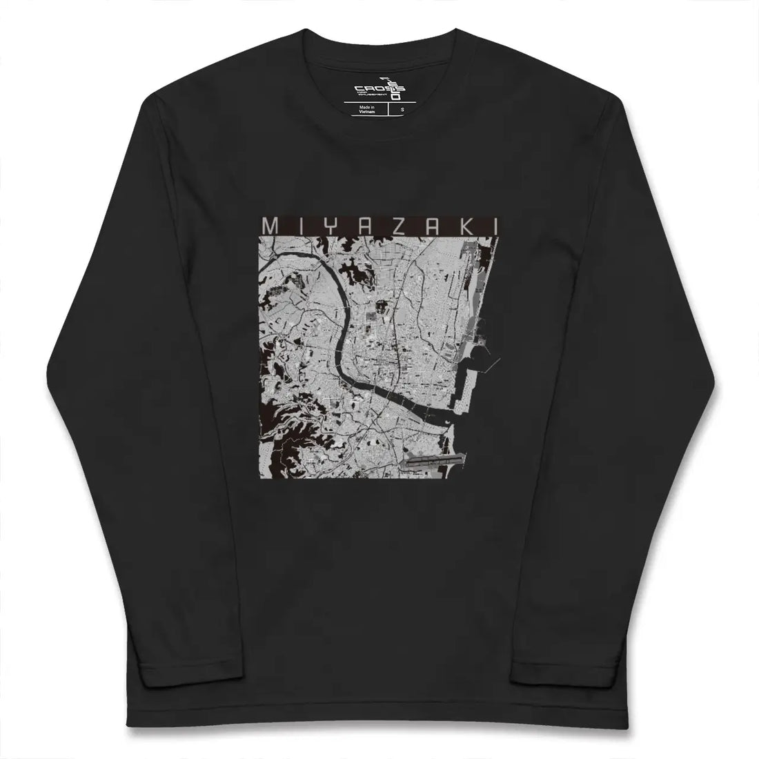 【宮崎2(宮崎県)】地図柄ロングスリーブTシャツ