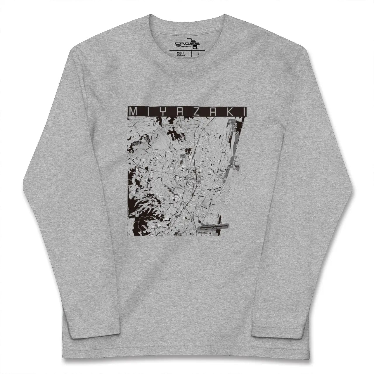 【宮崎2(宮崎県)】地図柄ロングスリーブTシャツ