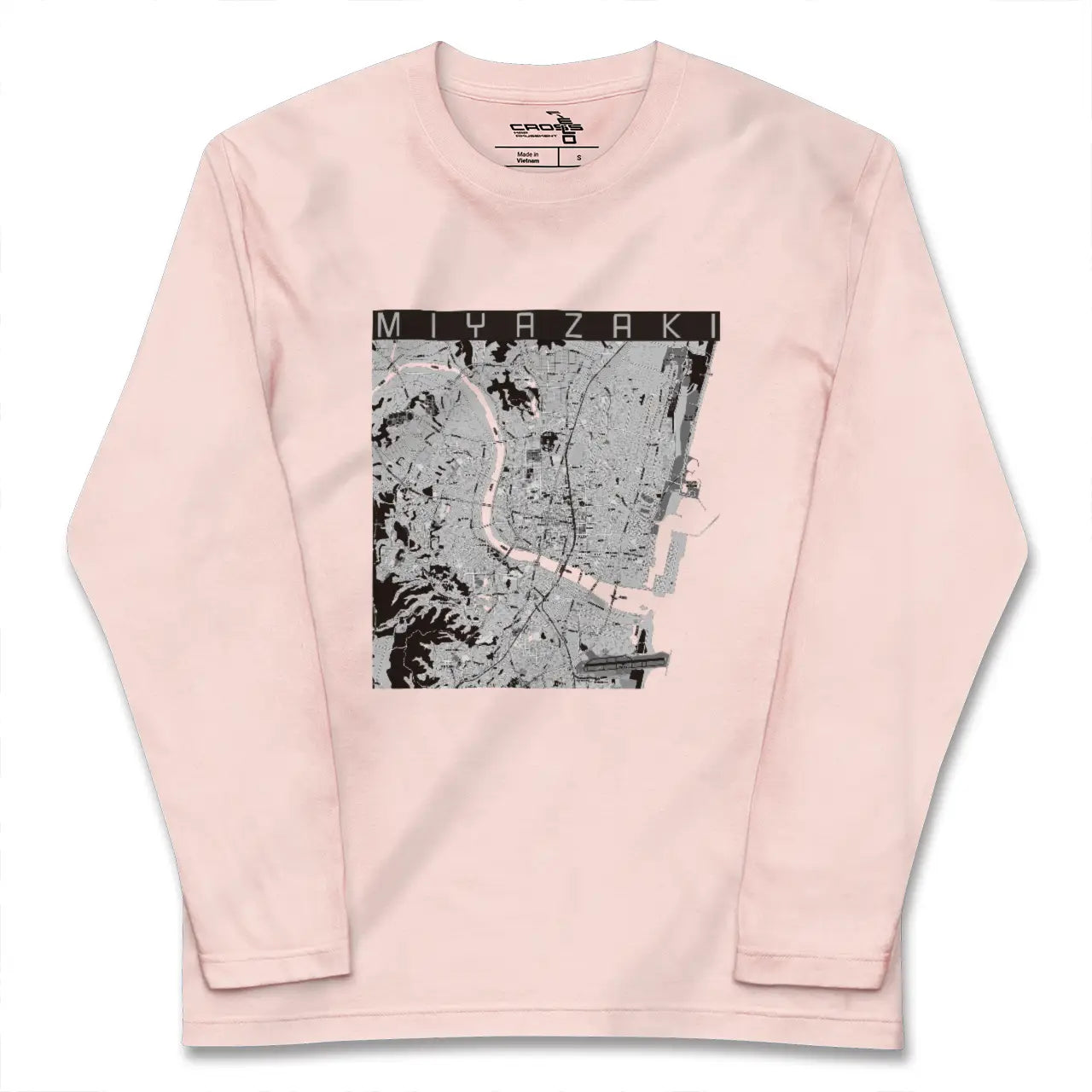 【宮崎2(宮崎県)】地図柄ロングスリーブTシャツ