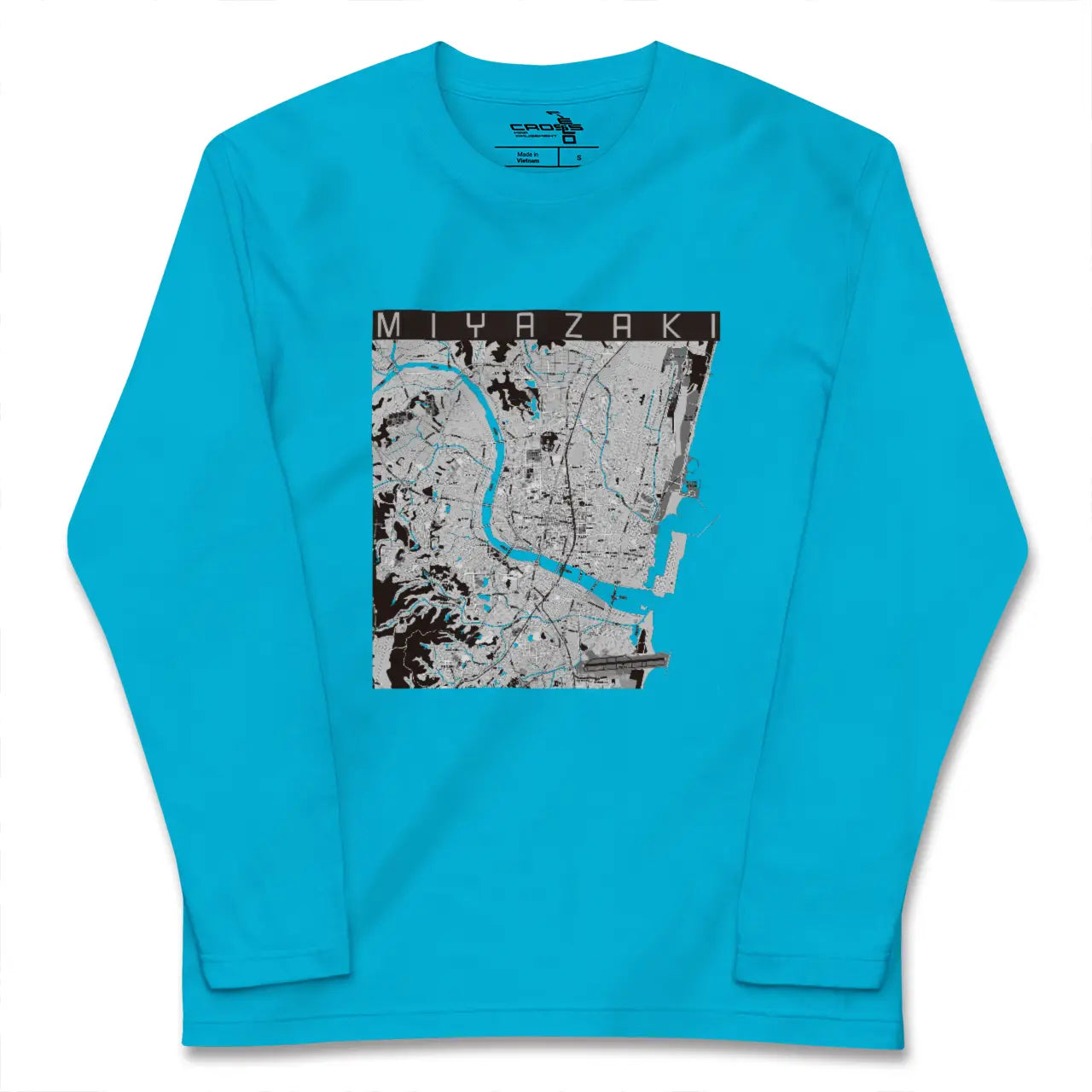 【宮崎2(宮崎県)】地図柄ロングスリーブTシャツ