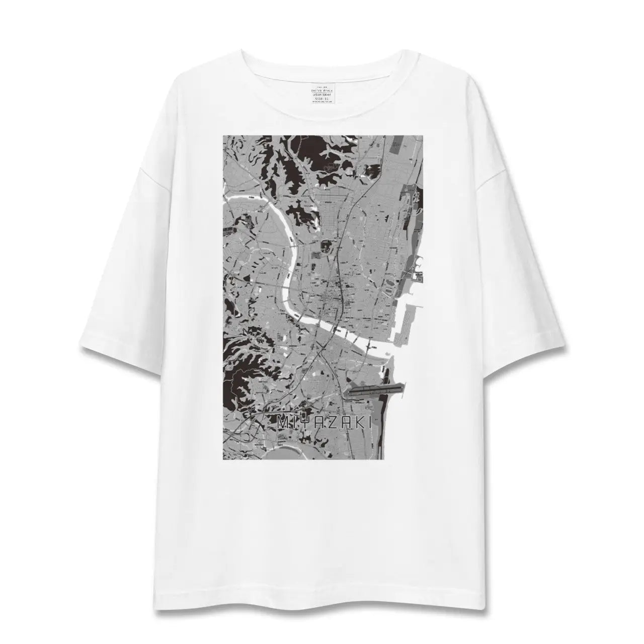 【宮崎2(宮崎県)】地図柄ビッグシルエットTシャツ