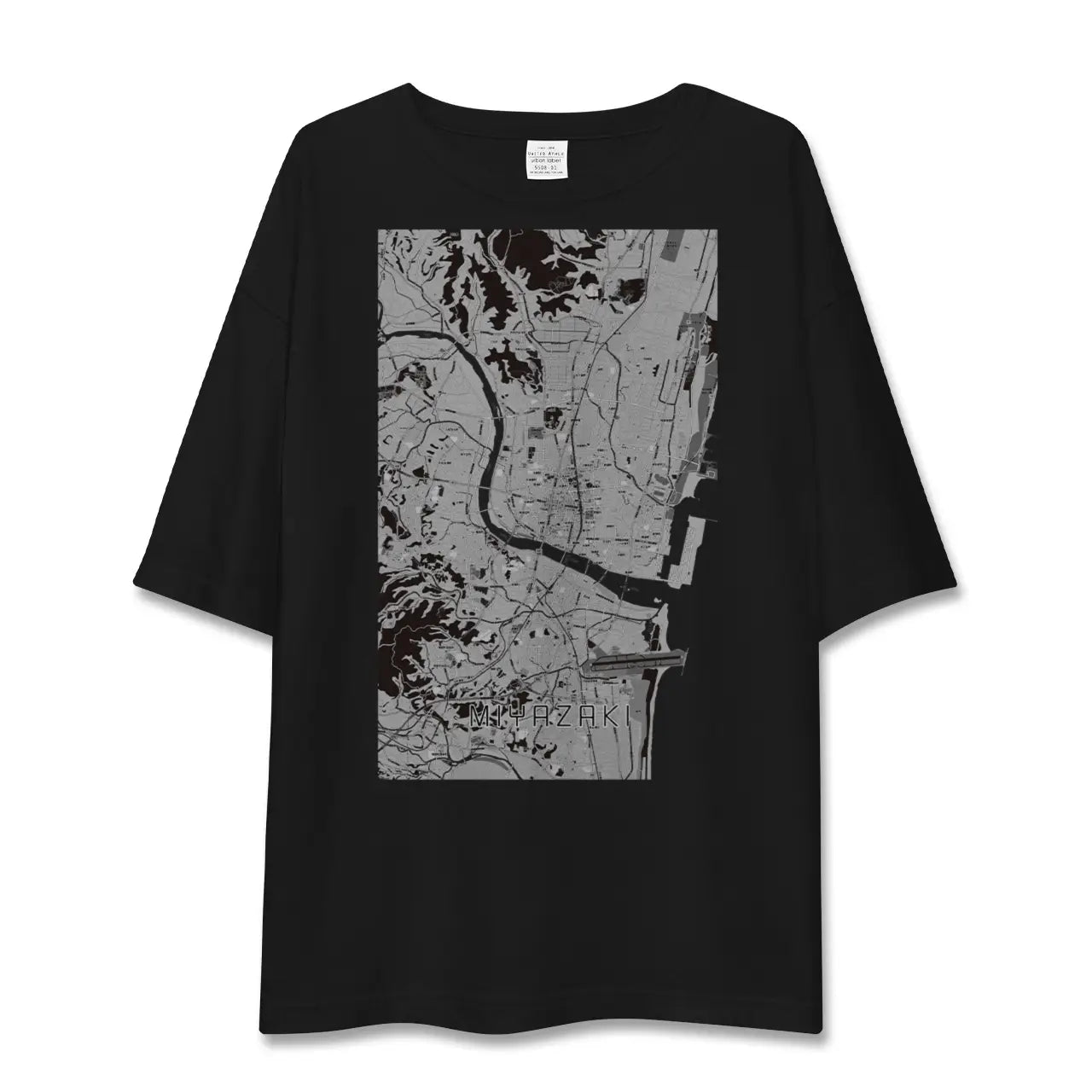 【宮崎2(宮崎県)】地図柄ビッグシルエットTシャツ