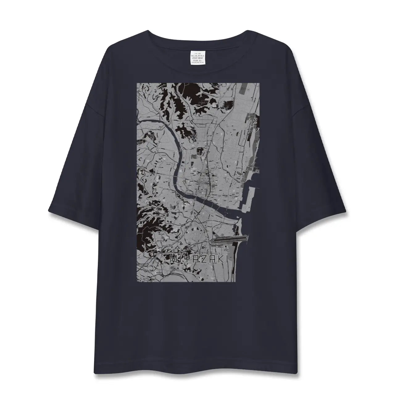 【宮崎2(宮崎県)】地図柄ビッグシルエットTシャツ