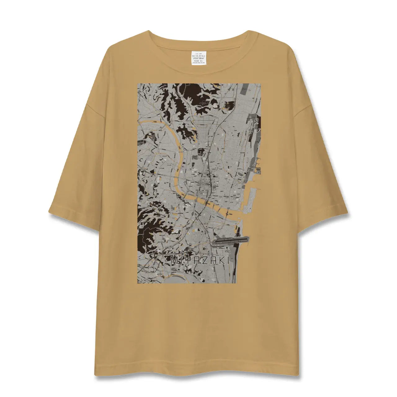 【宮崎2(宮崎県)】地図柄ビッグシルエットTシャツ