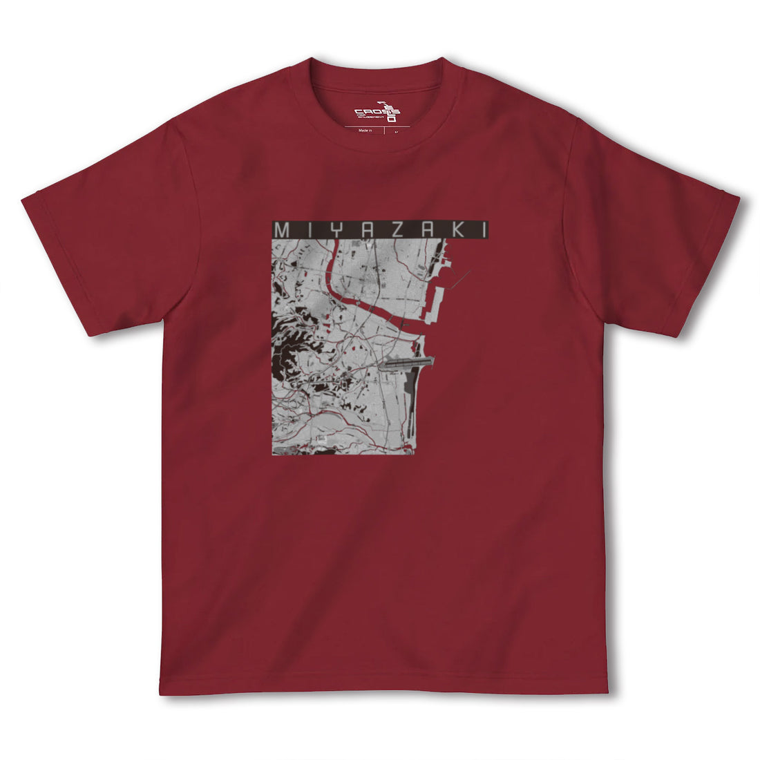 【宮崎(宮崎県)】地図柄ヘビーウェイトTシャツ