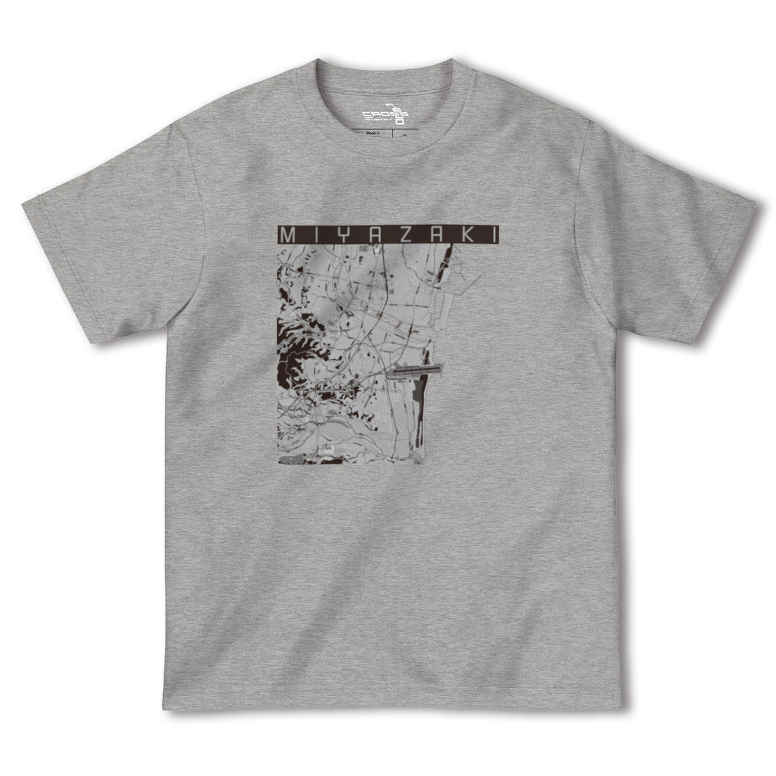 【宮崎(宮崎県)】地図柄ヘビーウェイトTシャツ