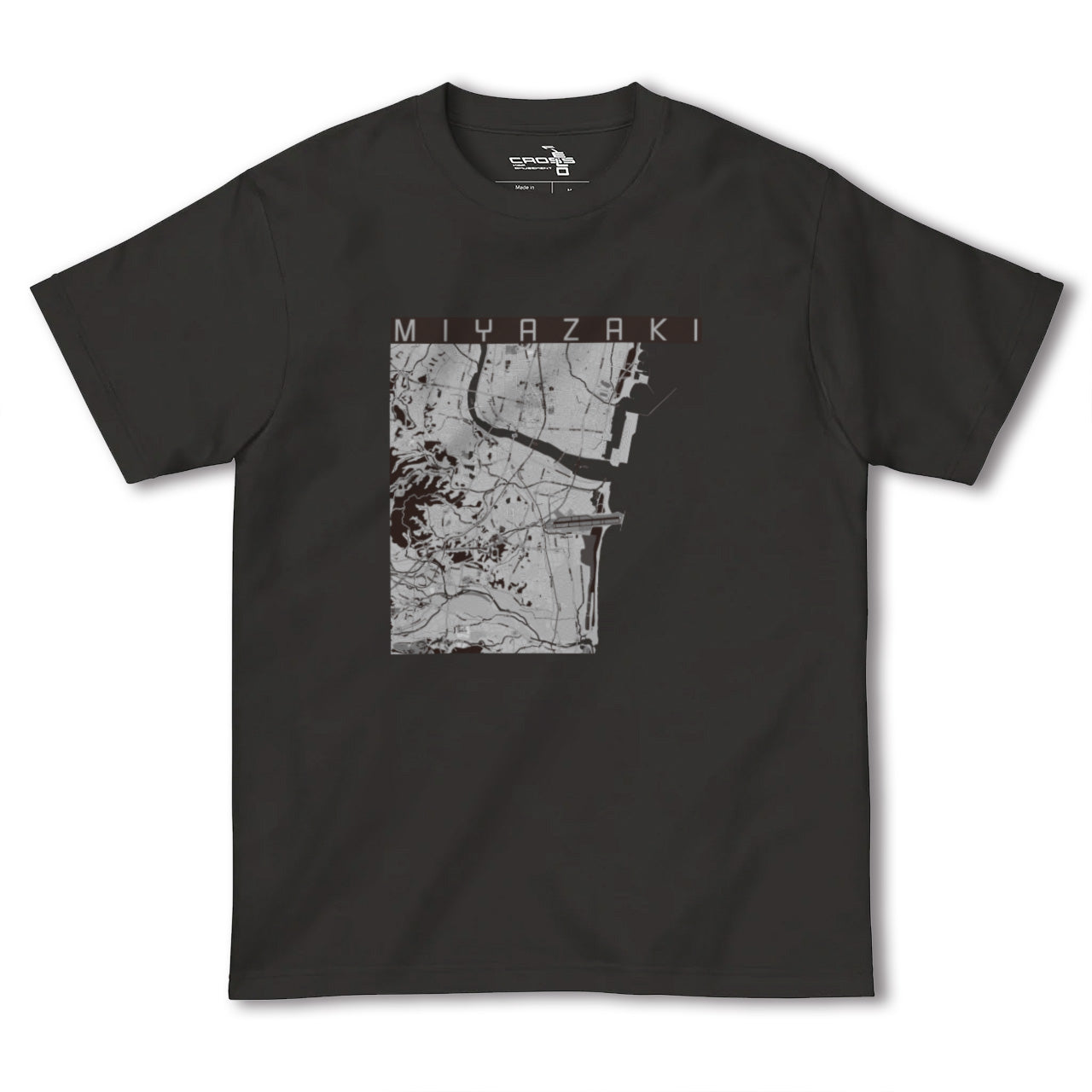 【宮崎(宮崎県)】地図柄ヘビーウェイトTシャツ