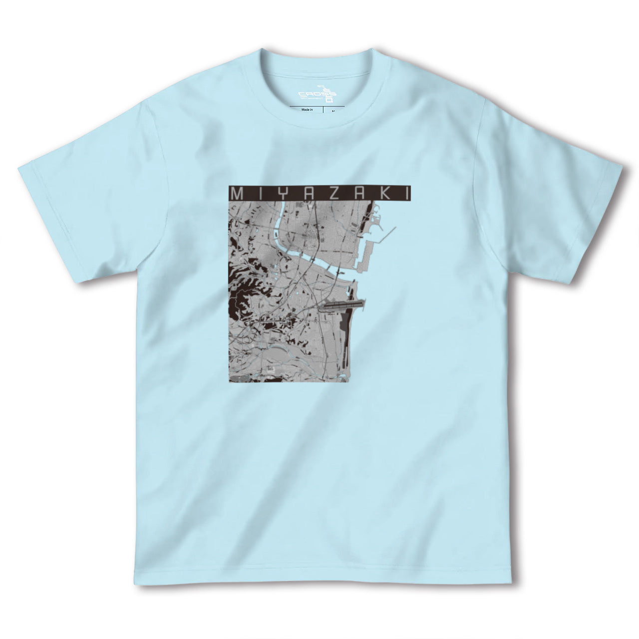 【宮崎(宮崎県)】地図柄ヘビーウェイトTシャツ