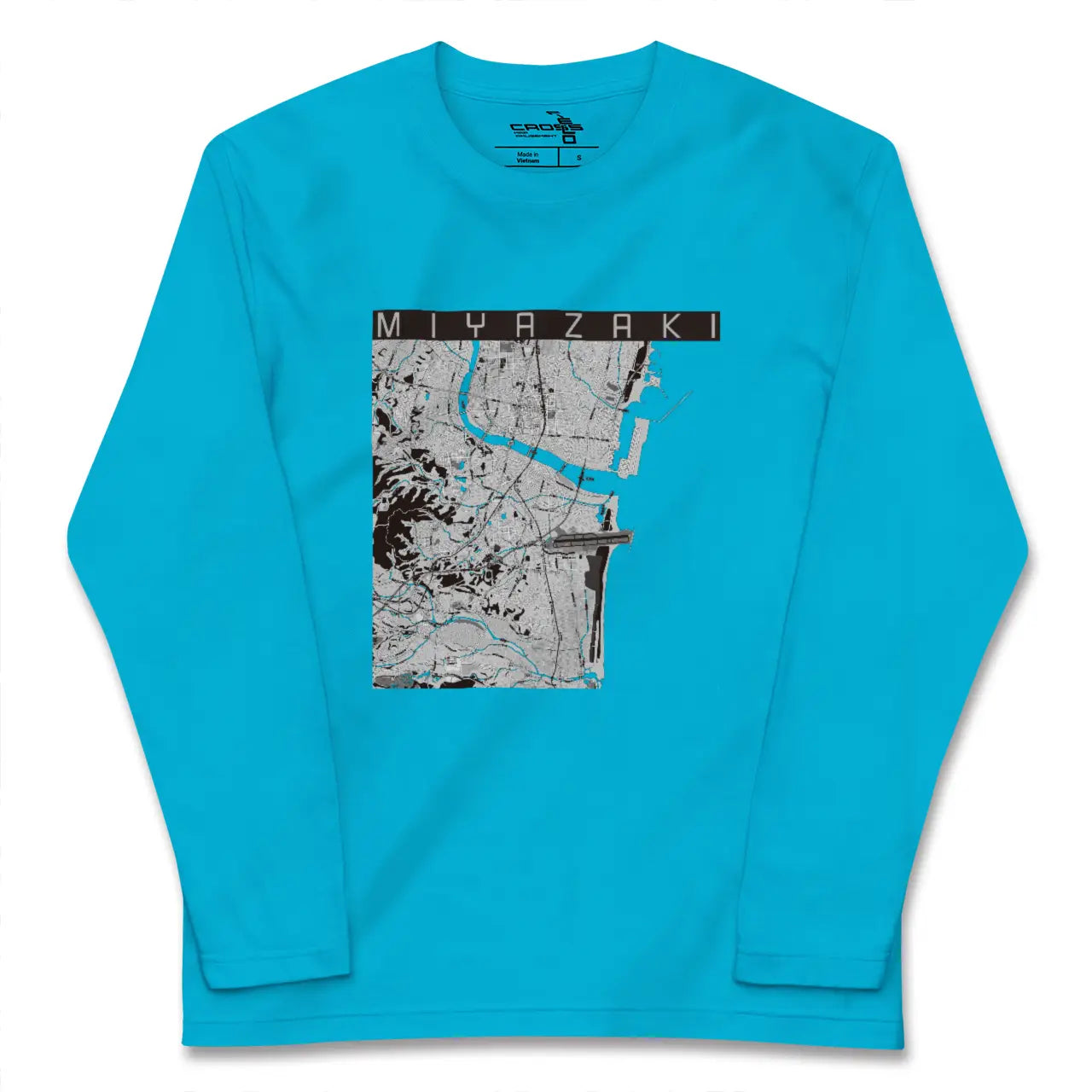 【宮崎(宮崎県)】地図柄ロングスリーブTシャツ