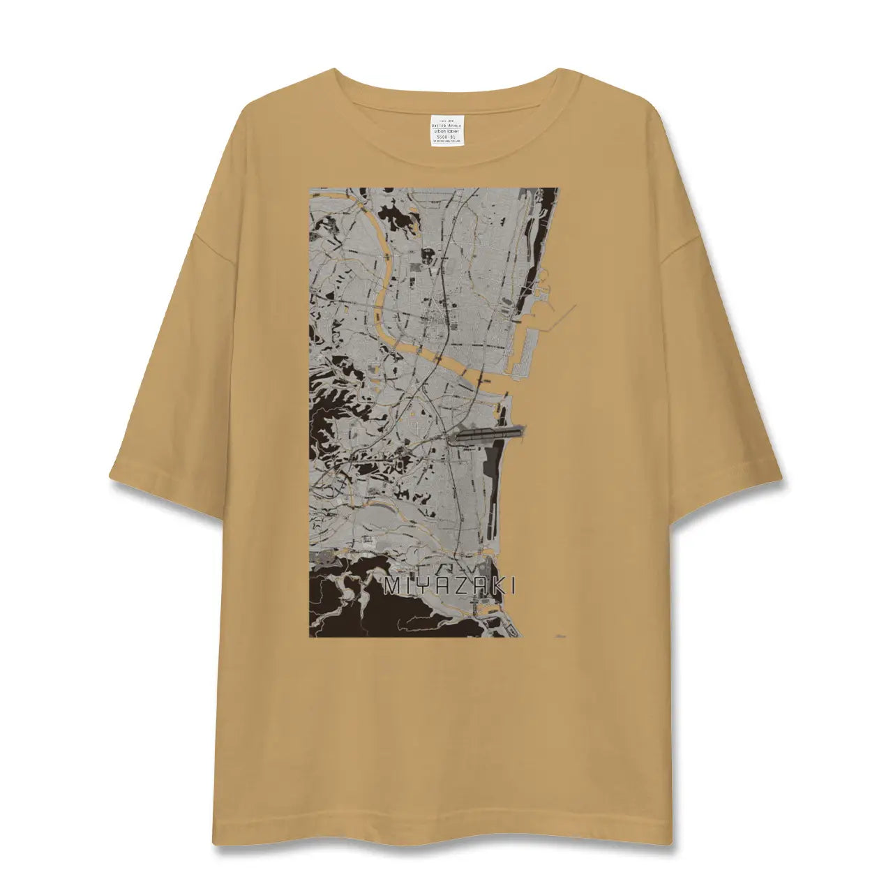 【宮崎(宮崎県)】地図柄ビッグシルエットTシャツ