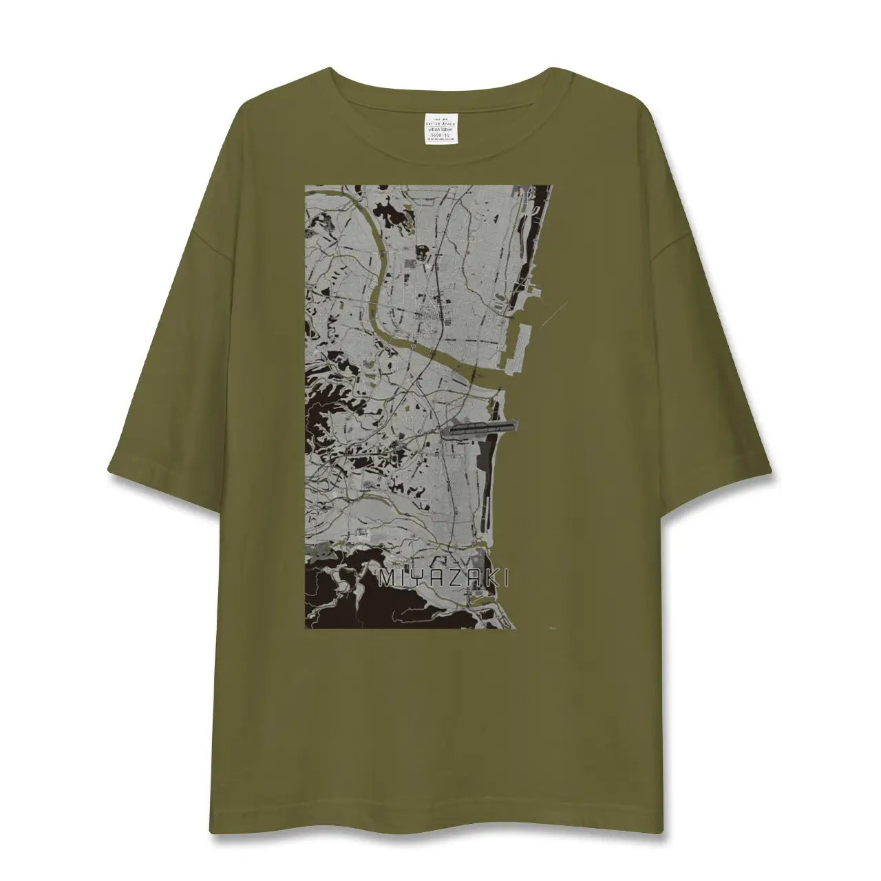 【宮崎(宮崎県)】地図柄ビッグシルエットTシャツ
