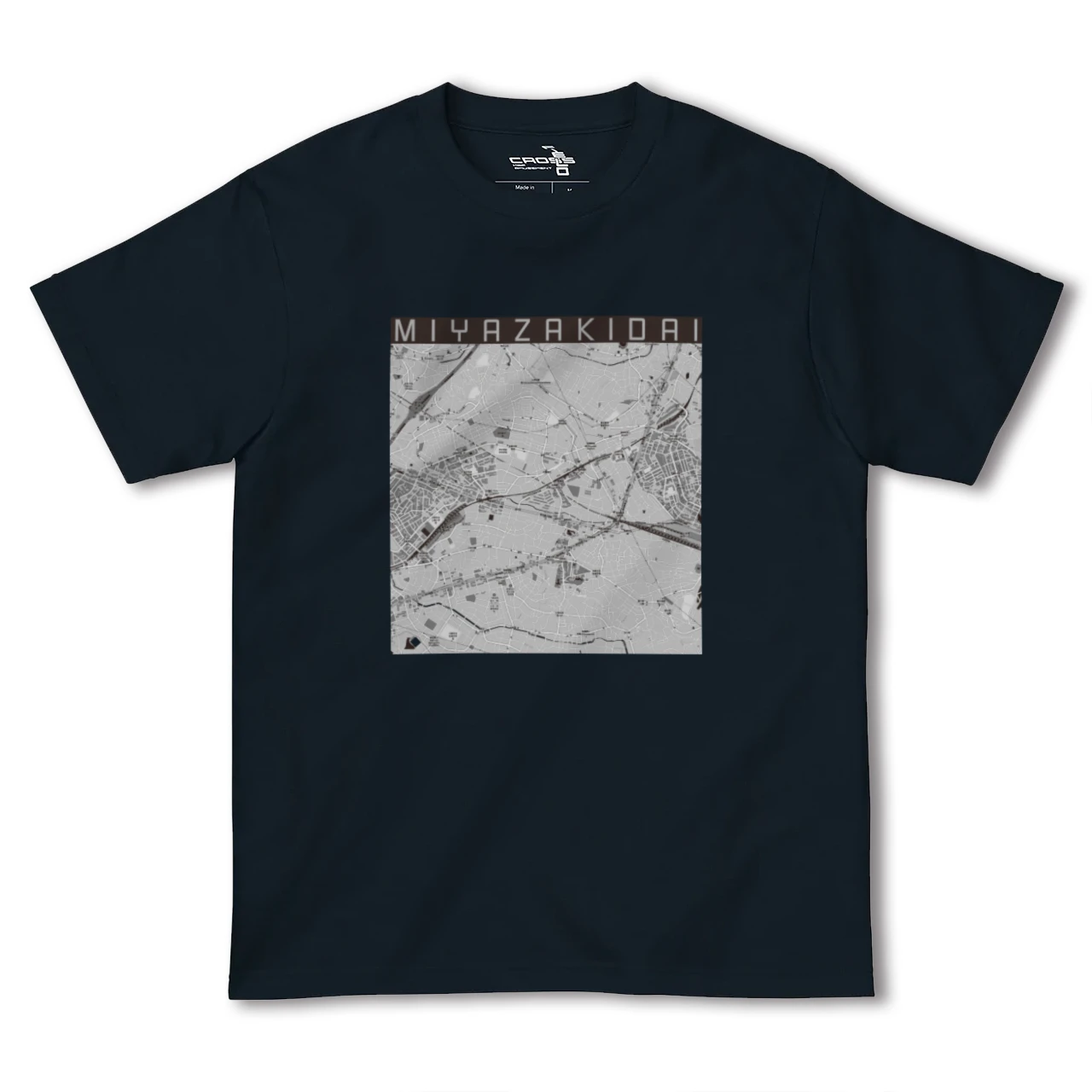 【宮崎台(神奈川県)】地図柄ヘビーウェイトTシャツ